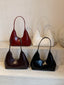 PU Leather Moon Shape Shoulder Bag
