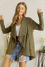 ADORA French Terry Zip Up Moto Jacket
