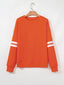 Stripe Round Neck Long Sleeve Sweatshirt