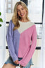 ADORA Colorblock Comfy Sweater Top