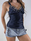 Lace Trim V-Neck Cami Top