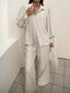 Ruffle Sleeve Shirt and Pants Set