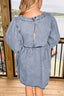 Vintage Wash Denim Dress with Pockets