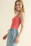 And The Why Ribbed Square Neck Bodysuit