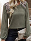 Leopard Round Neck Long Sleeve T-Shirt