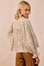 BiBi Floral Printed Peplum Blouse with Shirring and Tied