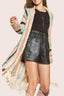 ADORA Multi Colour Sweater Long Cardigan with Fringes