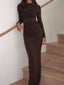 Ruched Long Sleeve Maxi Dress