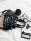 Ruched Leather Crossbody Bag