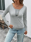 Striped Long Sleeve Casual T-Shirt