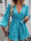 Devine Tied Surplice Long Sleeve Romper