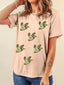 Flying Mallard Sequin Patched Short Sleeve Tee