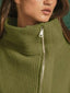 BiBi Front Zip Up High Neckline Sweater Jacket