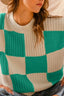 SO ME Check Plaid Casual Sweater Top
