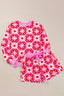Geometric Round Neck Top and Shorts Set