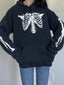 Drawstring Skeleton Long Sleeve Hoodie