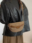 Adjustable Strap Chain Accent Crossbody Bag