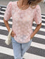 Floral Embroidered Pearl Trim Blouse