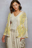 POL Open Front Crochet Cardigan with Granny Square Pattern