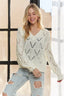 ADORA Loose Fit V Neck Knit Top