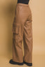 Love Tree PU Leather Cargo Pants