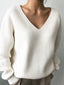 Full Size V-Neck Dropped Shoulder Sweater Plus Size