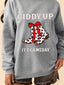 GIDDY UP ITS GAME DAY Cowgirl Boots Graphic Sweatshirt