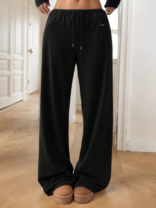 Relaxed Fit Drawstring Pants
