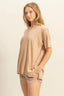 HYFVE Round Neck Short Sleeve Washed T-Shirt