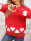 Valentine's Day Heart Crew Neck Sweater