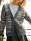 V-Neck Button Down Knit Cardigan