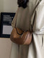 Minimalist Style Leather Crossbody Bag