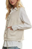 ADORA Button Down Comfy Vest with Pockets