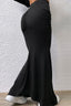 Ruched Maxi Trumpet Skirt