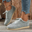 Lace Up Round Toe Sneakers