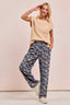 BiBi Washed Floral Print Wide Leg Jeans