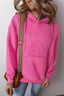 Sherpa Patchwork Long Sleeve Hoodie