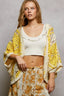 POL Open Front Crochet Cardigan with Scalloped Edge