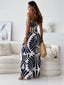Printed Strapless Wide-Leg Jumpsuit