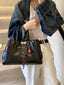 Top Handle PU Leather Handbag