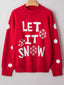 LET IT SNOW Christmas Loose Sweater