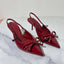 Point Toe Slingback Pumps