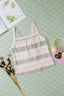 Tied Geometric Square Neck Cami