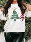 Christmas Tree Round Neck Sweatshirt