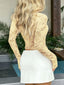 Tie Front Lace Top