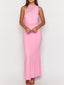 Ruched Sleeveless Bodycon Maxi Dress