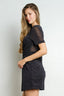 BiBi Twisted Front Glitter Mini Dress