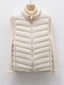 Quilted Zip Up Turtleneck Vest Coat
