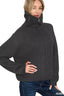 Zenana High Neck Full Zip Sweater Cardigan