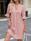 Eyelet Flounce Sleeve Mini Dress